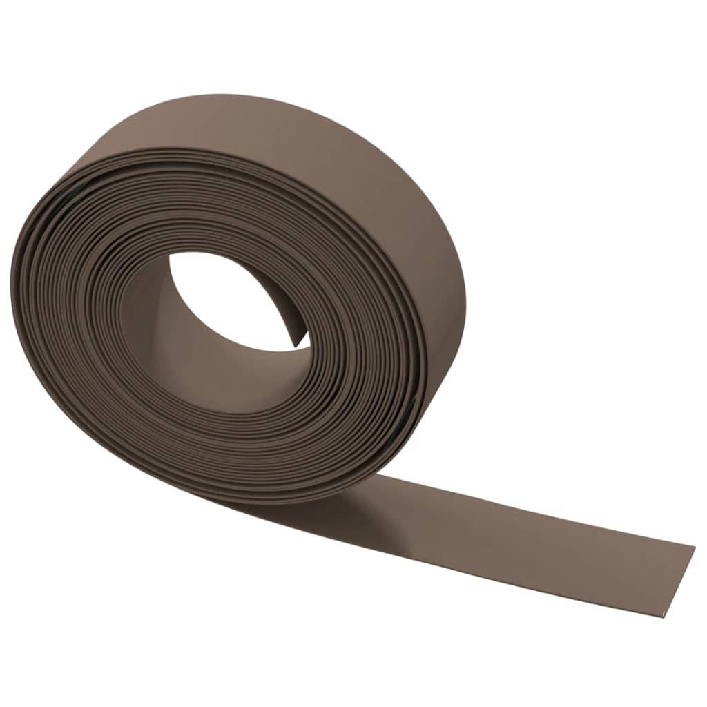 Bordures jardin polyéthylène aménagement pelouse délimitation 40m x 15cm marron - ComfortXL Outdoor Living - Image 5