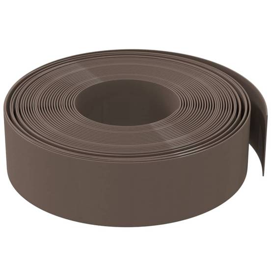 Bordures jardin polyéthylène aménagement pelouse délimitation 40m x 15cm marron - ComfortXL Outdoor Living - Image 4