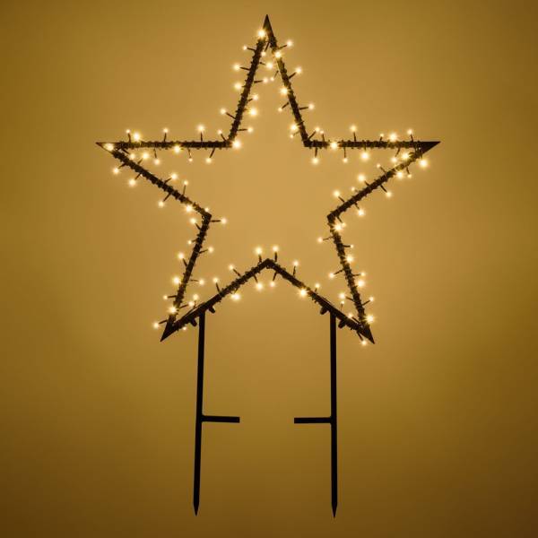 Lotti - Etoile lumineuse 2D à planter D75cm 100 LED blanc chaud 8 jeux lumières IP44 SMART Connect 31V Lotti - Imagen 5