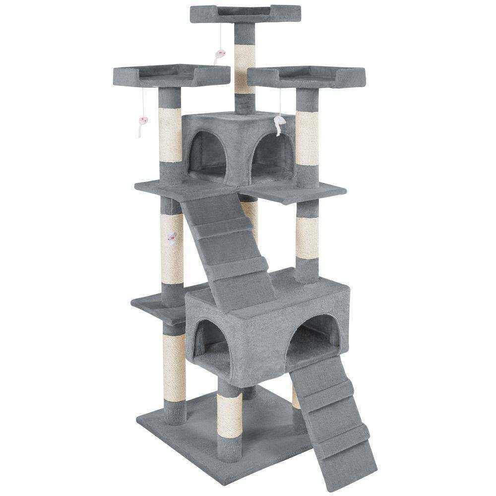 Arbre à chat 170 cm gris - Image 1