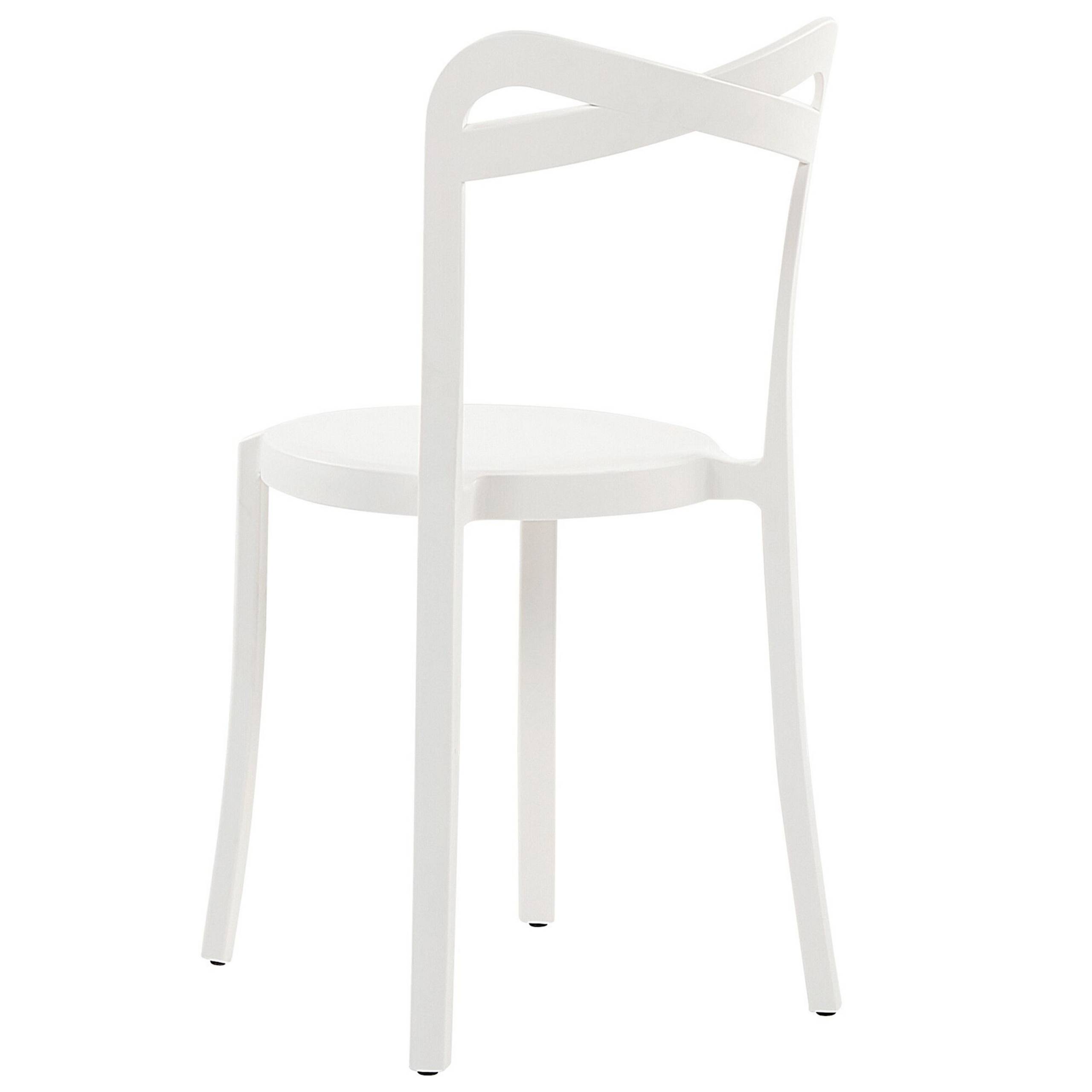 Beliani - Chaise de jardin Matière synthétique Blanc CAMOGLI - Beliani - Imagen 5