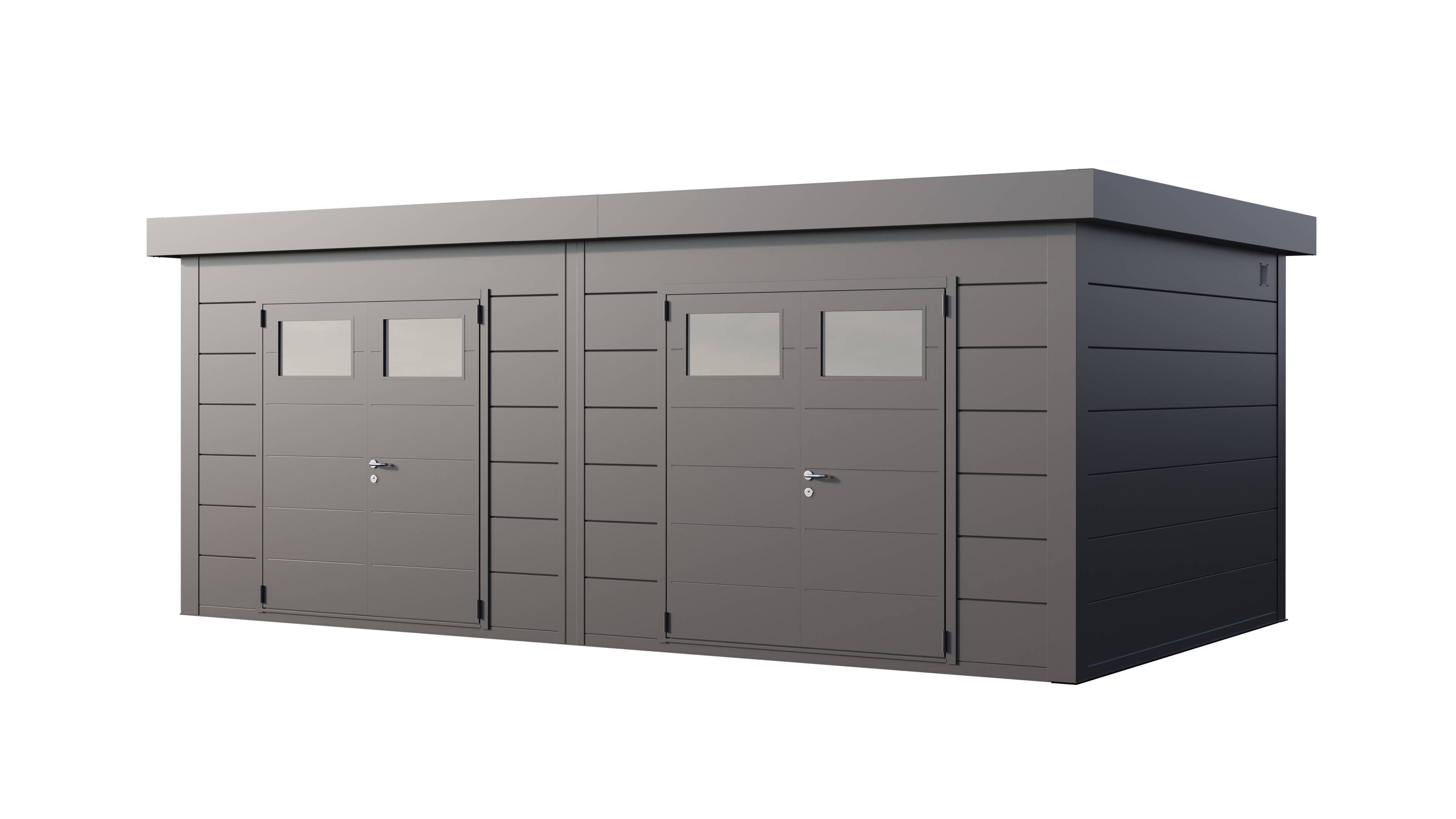 Telluria - Abri Duo Métal 23.4 m²  (2x 11.7m²) anthracite - CLASSICO 3336+ TELLURIA - Image 1