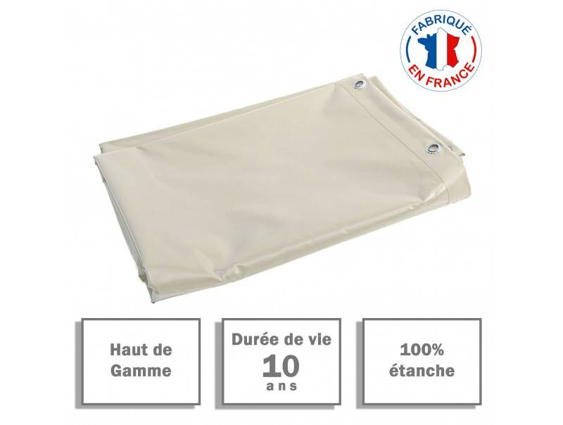 Bâche PVC Pergola 680 Gr/M² TECPLAST Ivoire 3.5 x 4.5 m - PR1442 - Imagen 1