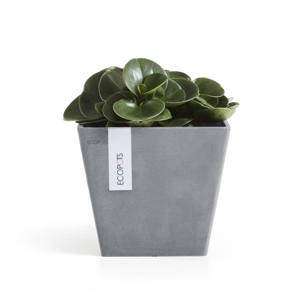 Ecopots - Pot Carré Rotterdam 20 Bleu Gris - 20 x 20 x H. 17,5 cm - 5,2 L ECOPOTS - Imagen 1