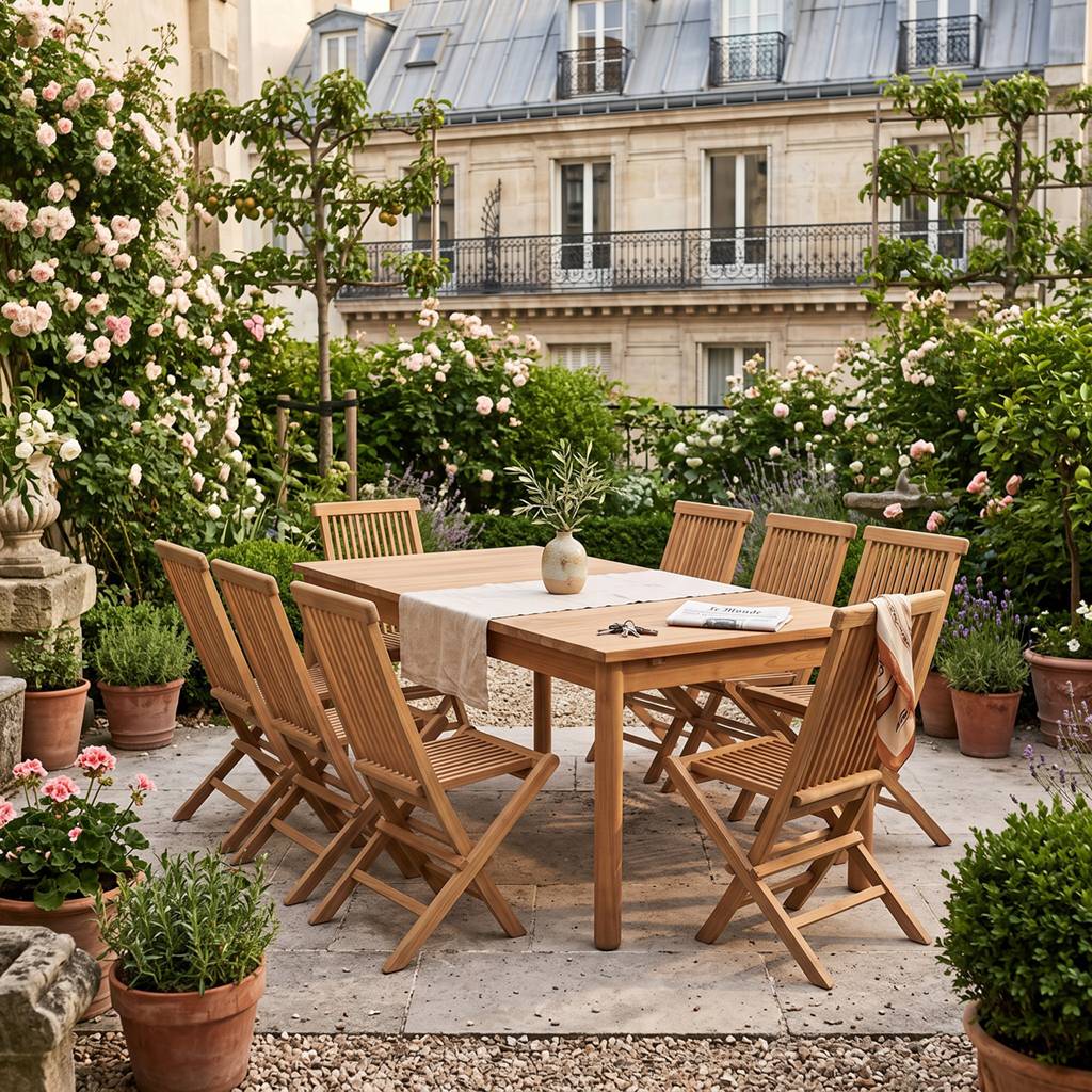 Teck'Attitude - Salon de jardin en teck massif Riviera, 10 places - TECK'Attitude - Image 4