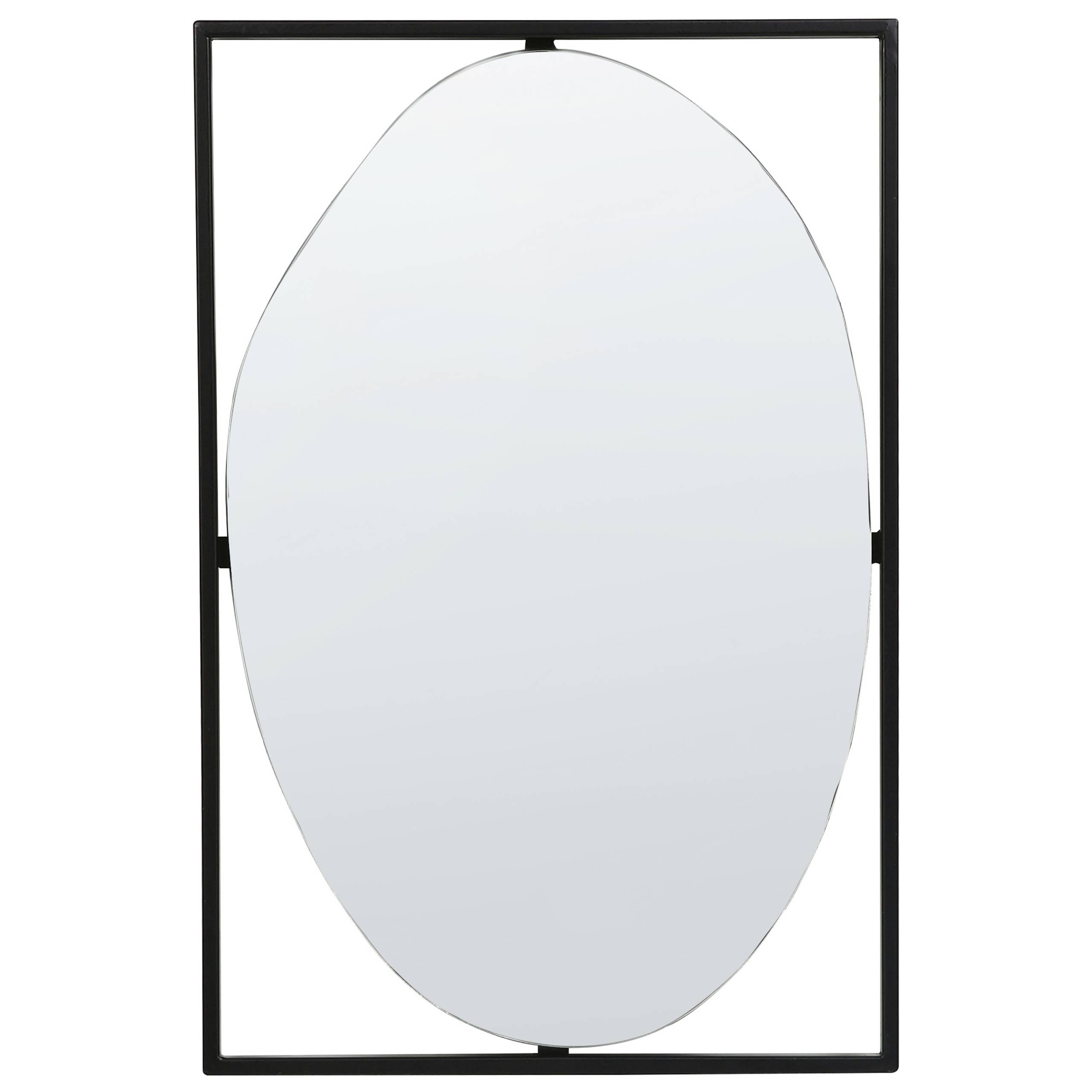 Beliani - Miroir Métal Noir NIBELLE - 40x1x60- Beliani - Image 2