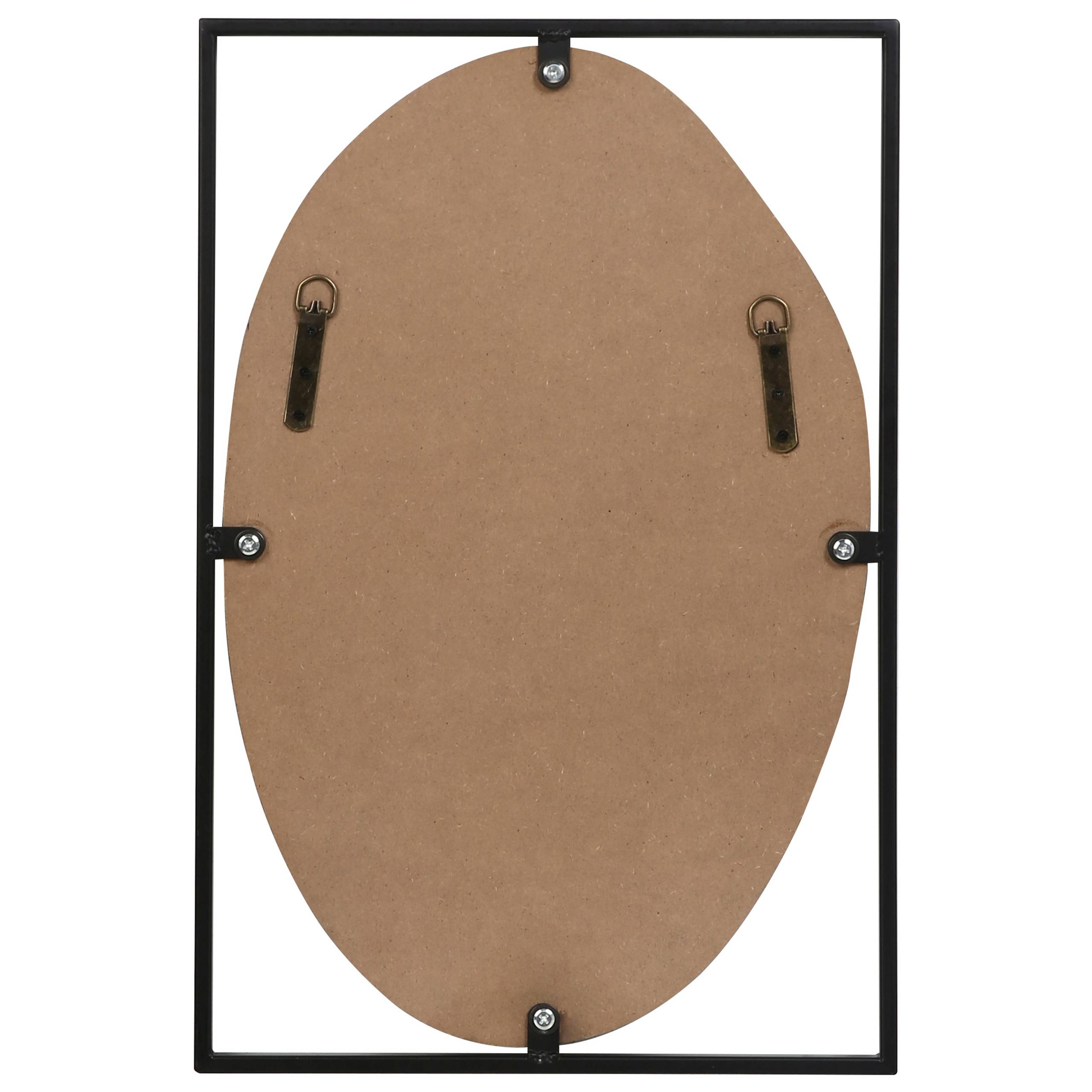 Beliani - Miroir Métal Noir NIBELLE - 40x1x60- Beliani - Image 4