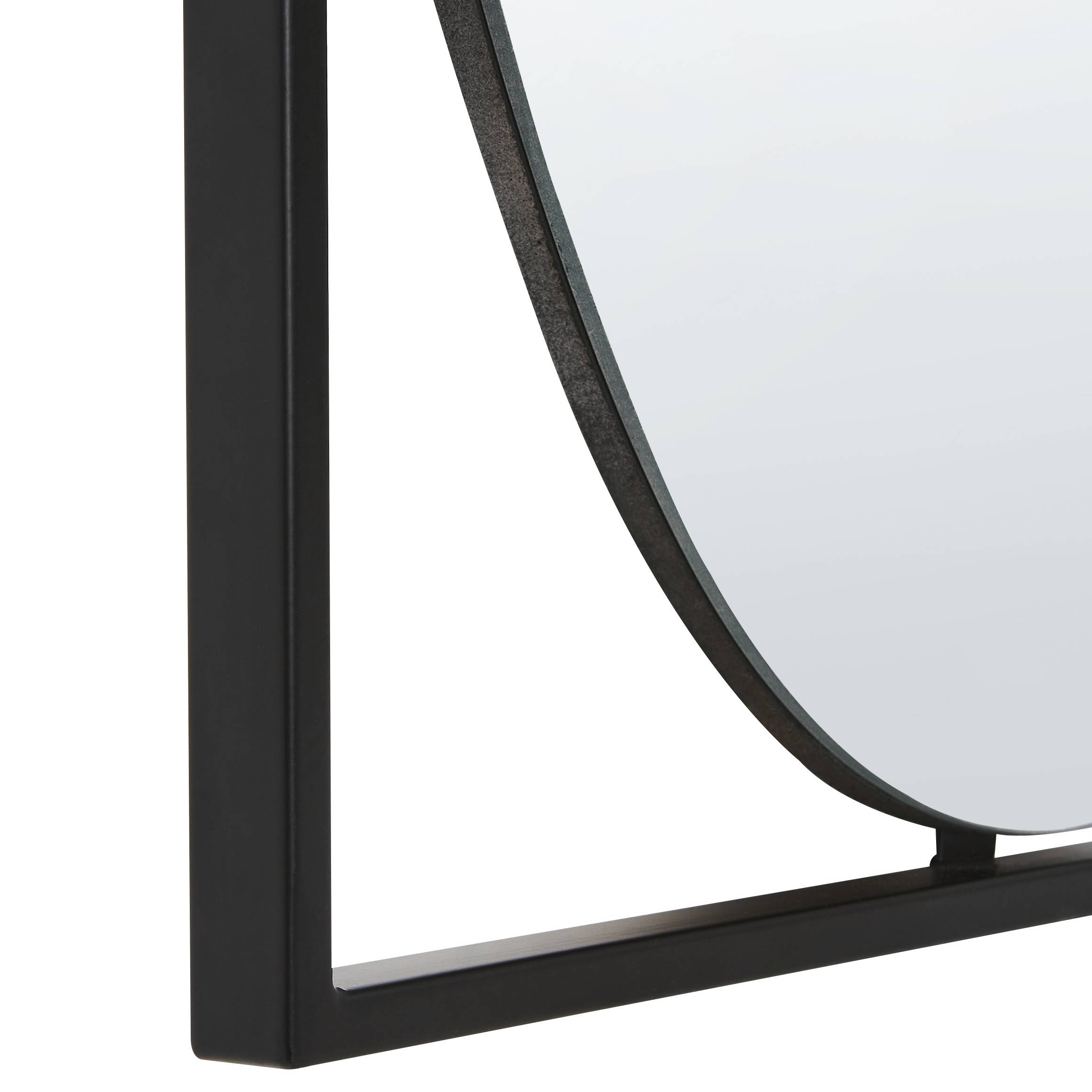Beliani - Miroir Métal Noir NIBELLE - 40x1x60- Beliani - Image 5