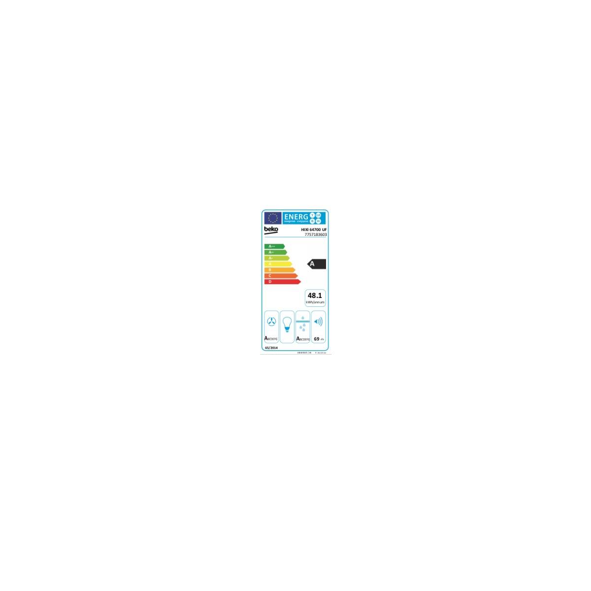 Beko - Table de cuisson induction aspirante 60cm 4 feux 7400w HIXI64700UF1 Beko - Image 2