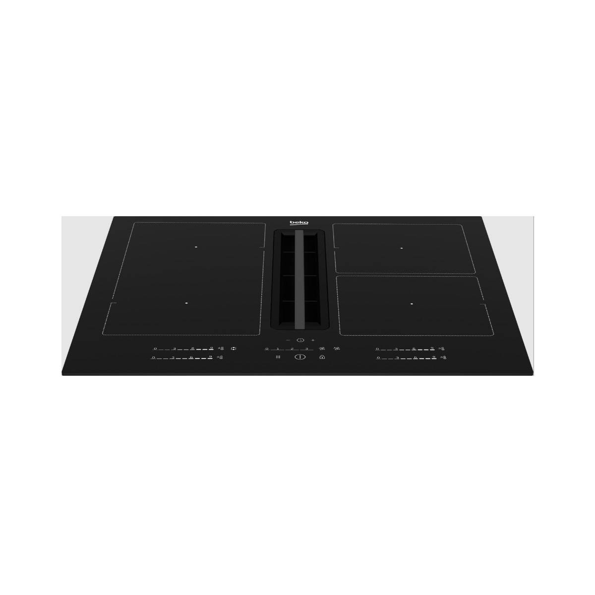 Beko - Table de cuisson induction aspirante 60cm 4 feux 7400w HIXI64700UF1 Beko - Image 6