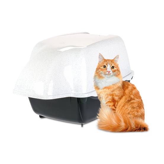 Ferplast - Ferplast Bac Litiere pour Chat, Maison de toilette pour Chat, pour l'extérieur, Résistant à la pluie, 43,5 x 73,5 xh 41 cm, COSMIC OUTDOOR Grand bac à - Image 4
