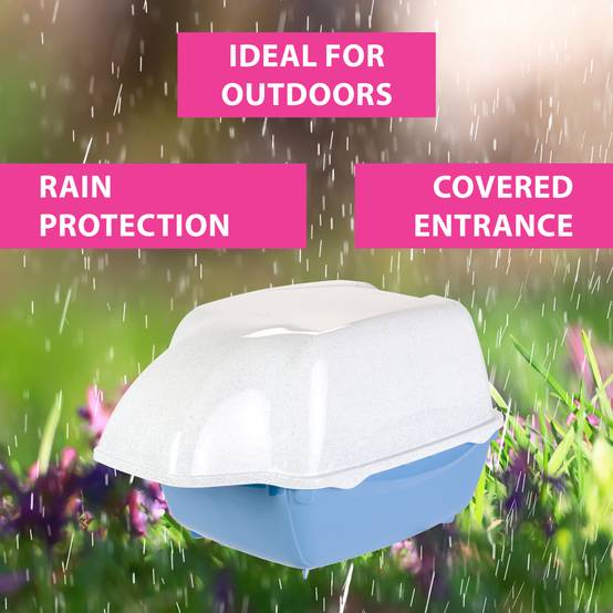 Ferplast - Ferplast Bac Litiere pour Chat, Maison de toilette pour Chat, pour l'extérieur, Résistant à la pluie, 43,5 x 73,5 xh 41 cm, COSMIC OUTDOOR Grand bac à - Image 6