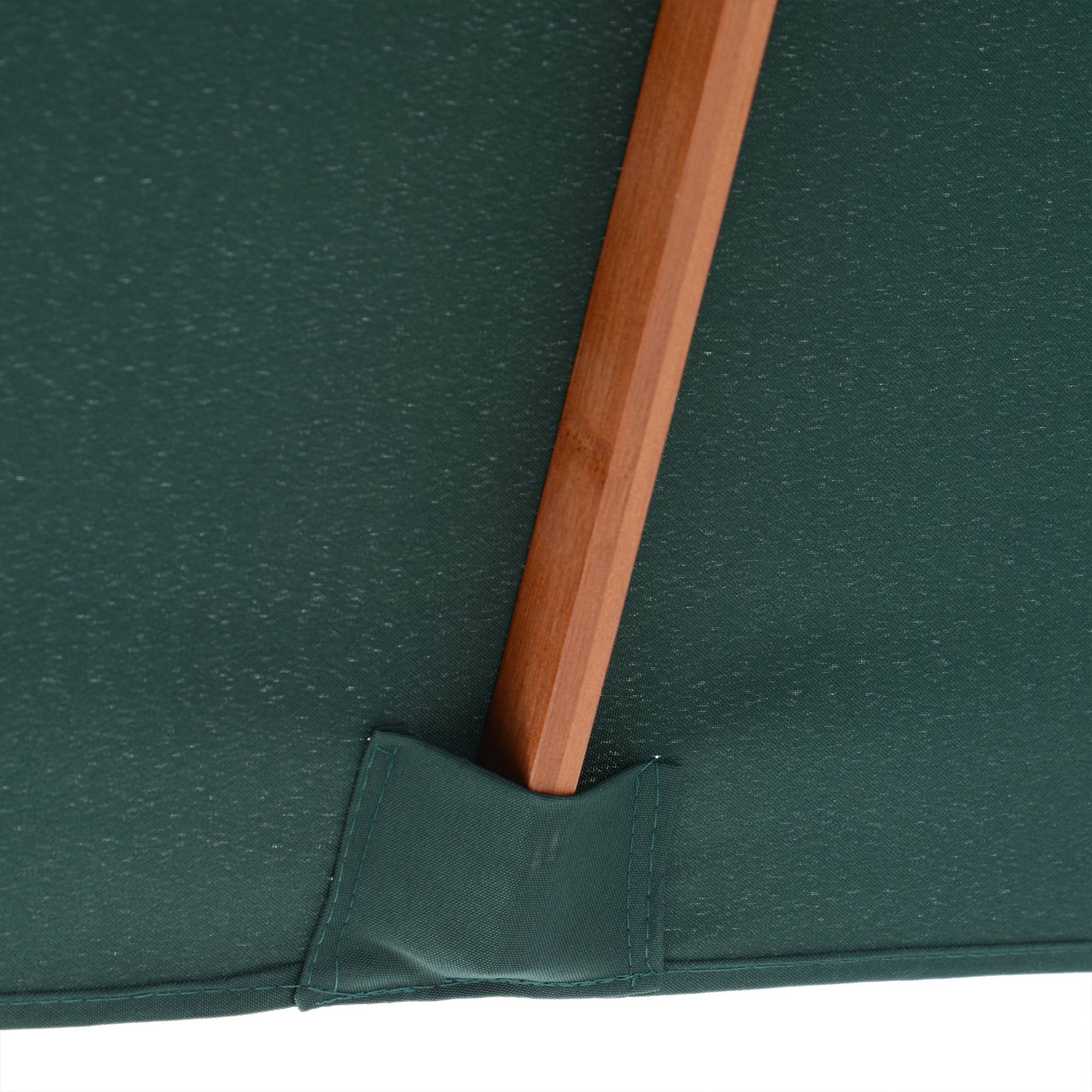 Parasol rectangulaire bois sapin terrasse jardin inclinable réglable 200x150cm vert - ComfortXL Outdoor Living - Image 7