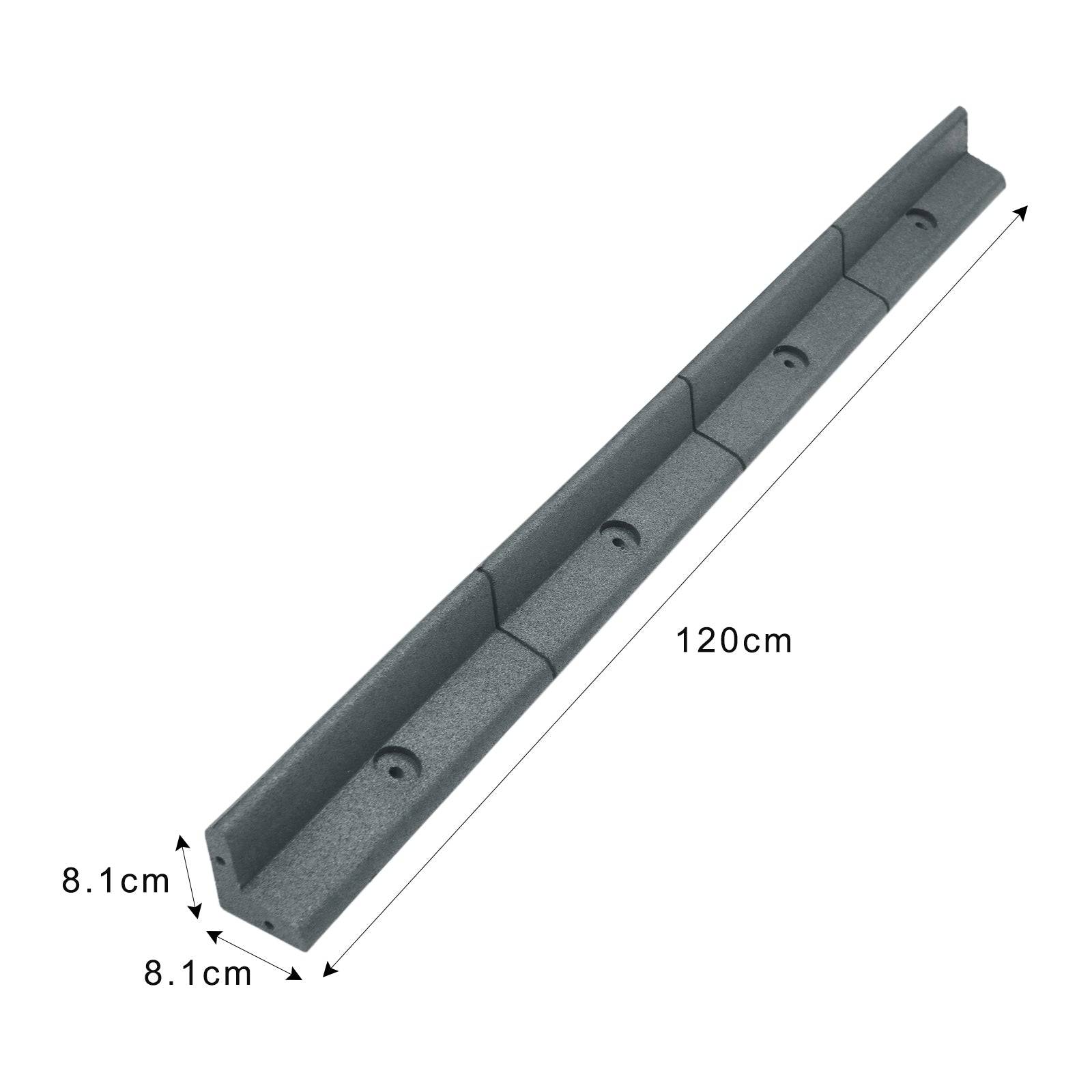 Monstershop - Bordures de Pelouse Flexibles 1.2m Gris x 16 - Imagen 5
