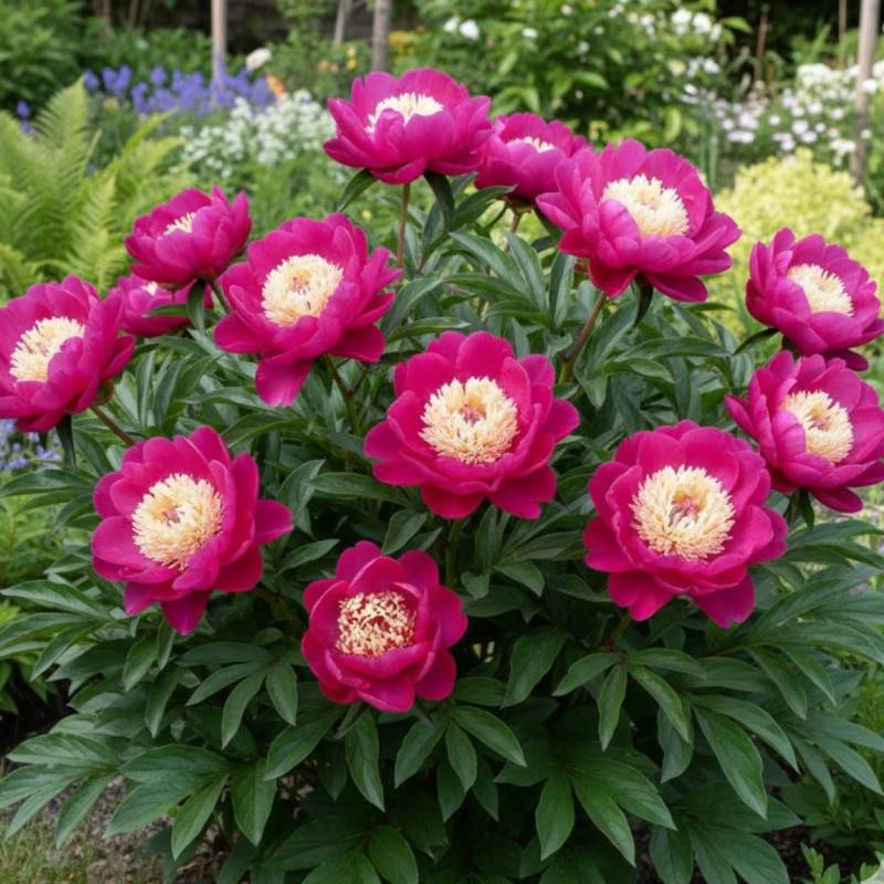 Pivoine herbacée Kimo-Kimo à fleurs Rose/ - feuillage Caduc - Pot de 2L - 10/20 cm - Imagen 1