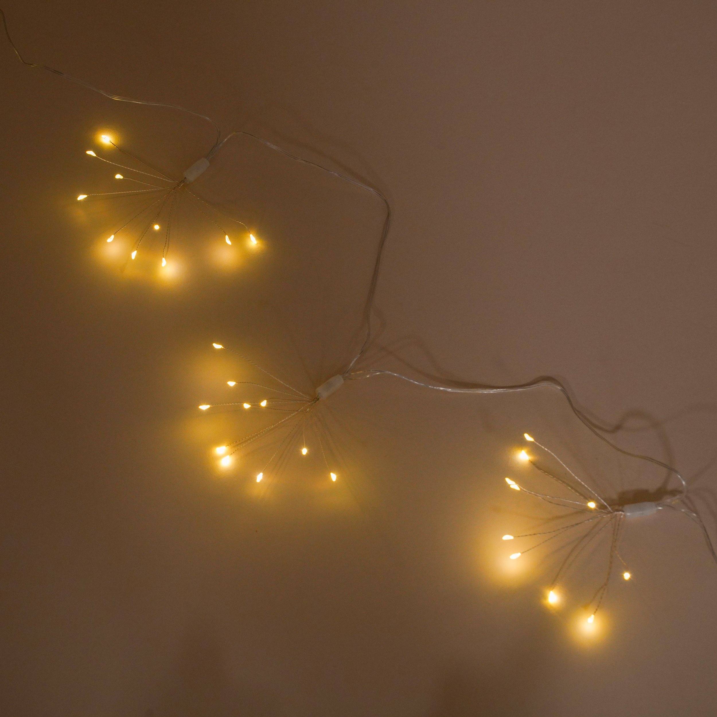 Guirlande lumineuse décorative solaire esotec Feu d'artifice avec 100 LED blanc chaud 102575 - Image 3