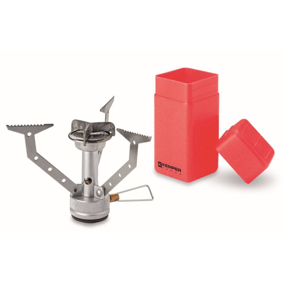 Kit Réchaud gaz pliable compact 4.5 kW pour Bouteille Butane Propane Camping Haute montagne KEMPER - Imagen 6
