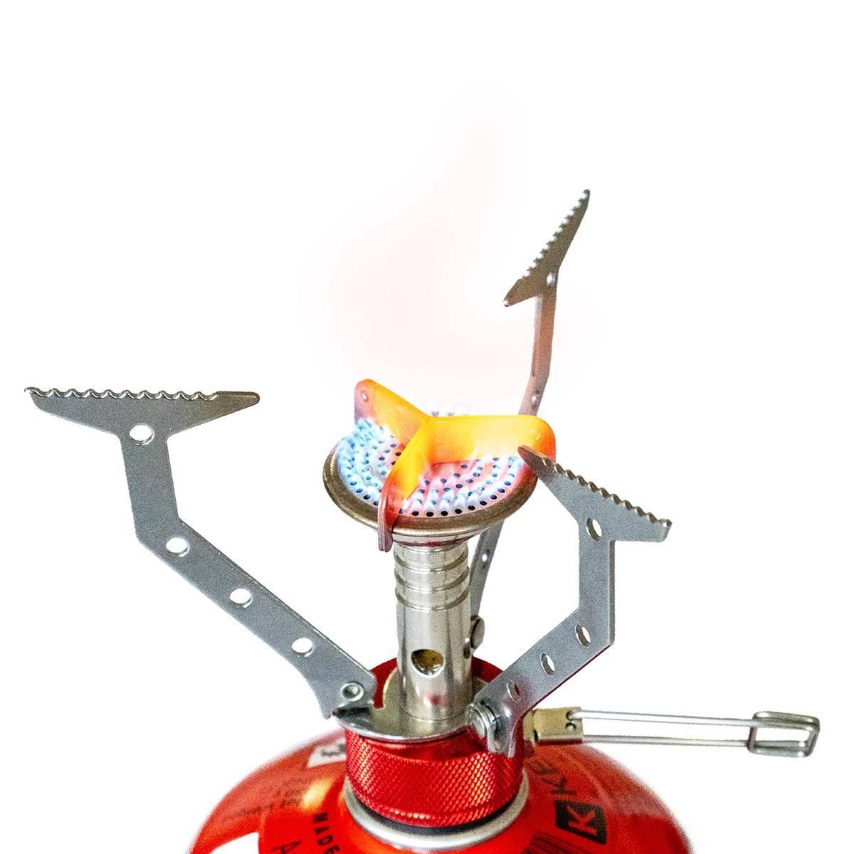 Kit Réchaud gaz pliable compact 4.5 kW pour Bouteille Butane Propane Camping Haute montagne KEMPER - Imagen 3