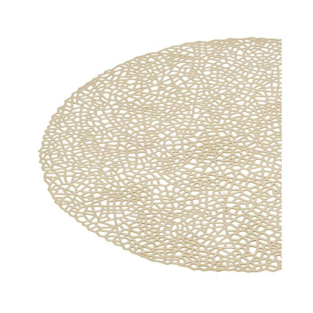 Aubry Gaspard - Sets de table en vinyle Fête (lot de 6) Doré 2 Aubry Gaspard - Imagen 4