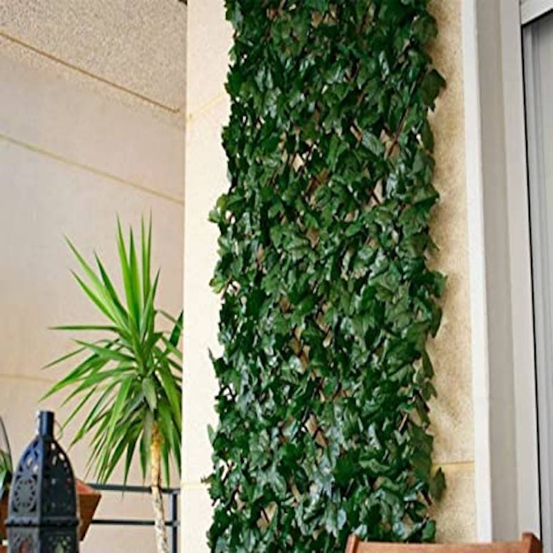 Comercial Candela - Treillis Osier Avec Feuilles| 1X2M| Composition 100% Osier| Feuilles De Lierre PVC| | Decoration Jardin - Imagen 3
