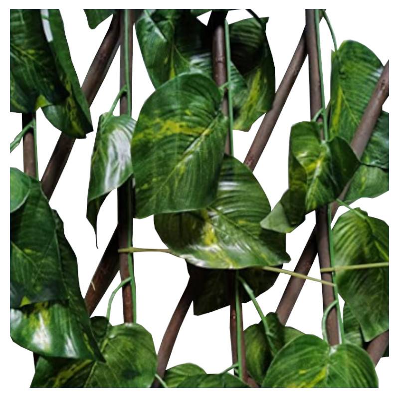 Comercial Candela - Treillis Osier Avec Feuilles| 1X2M| Composition 100% Osier| Feuilles De Lierre PVC| | Decoration Jardin - Imagen 1