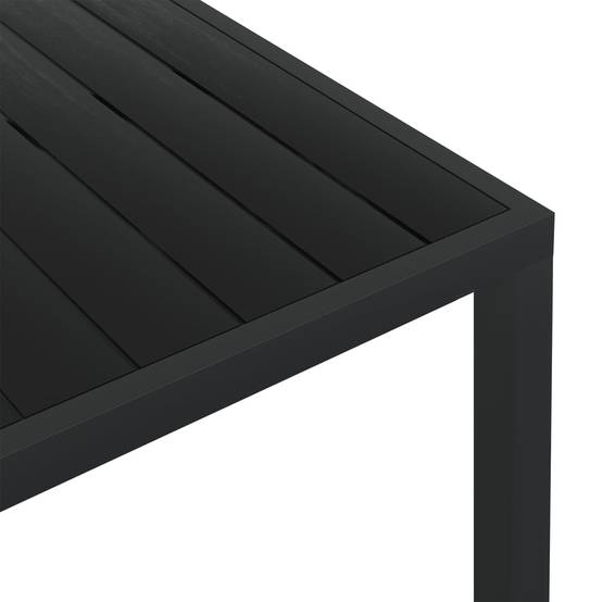 Vidaxl - Table de jardin noir 150 x 90 x 74 cm Aluminium et WPC vidaXL 42791 - Image 4