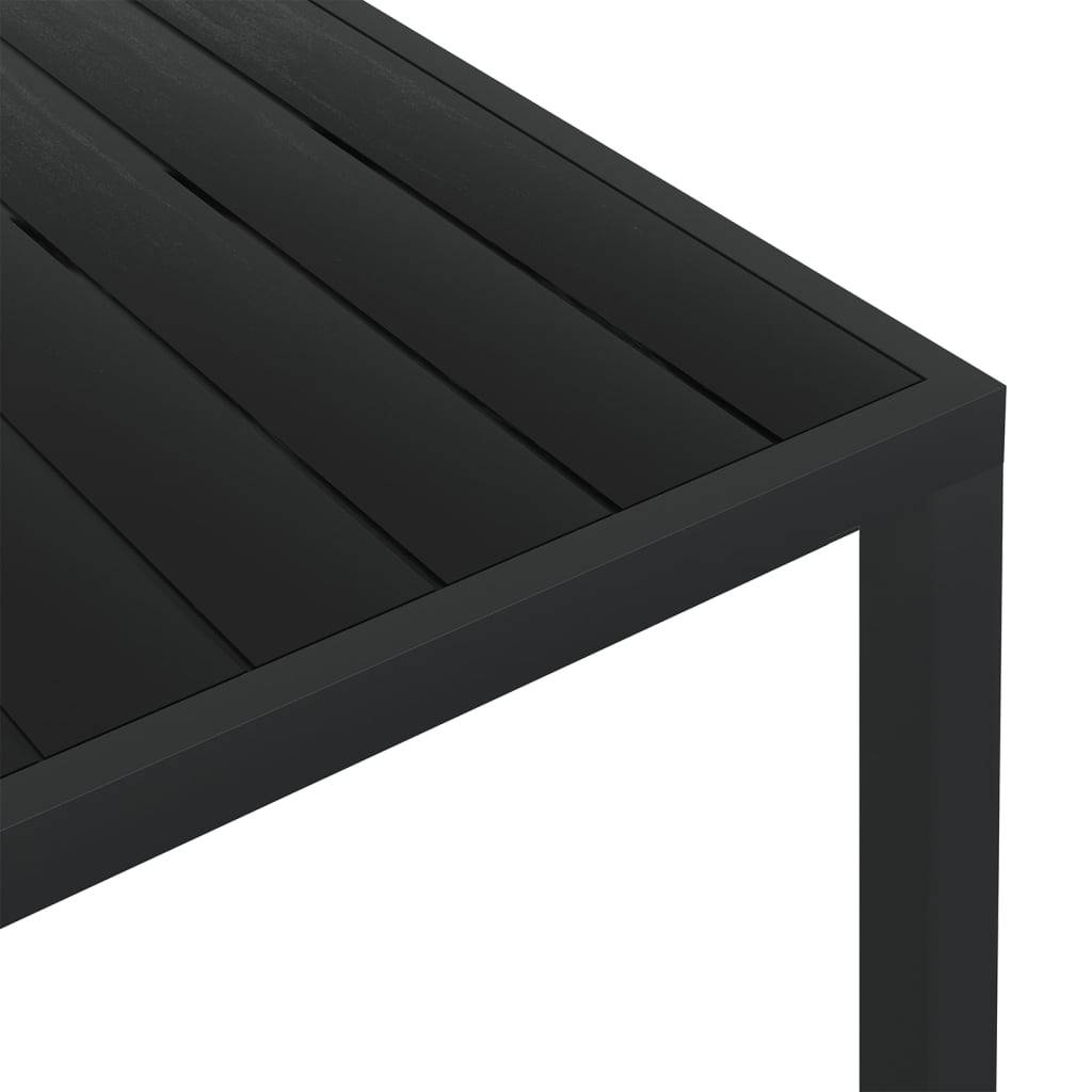 Vidaxl - Table de jardin noir 150 x 90 x 74 cm Aluminium et WPC vidaXL 42791 - Image 4