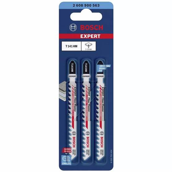 Bosch - Carte 3 Lames Carbure Platre 100 mm BOSCH T141HM - 2608900563 - Image 1