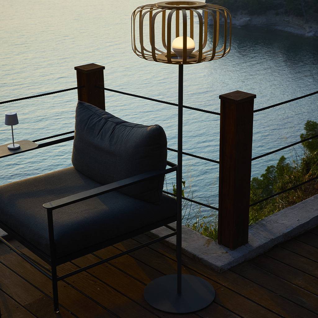 Lumisky - Lampadaire extérieur sans fil STANDY BAMBOU H150cm - Imagen 6