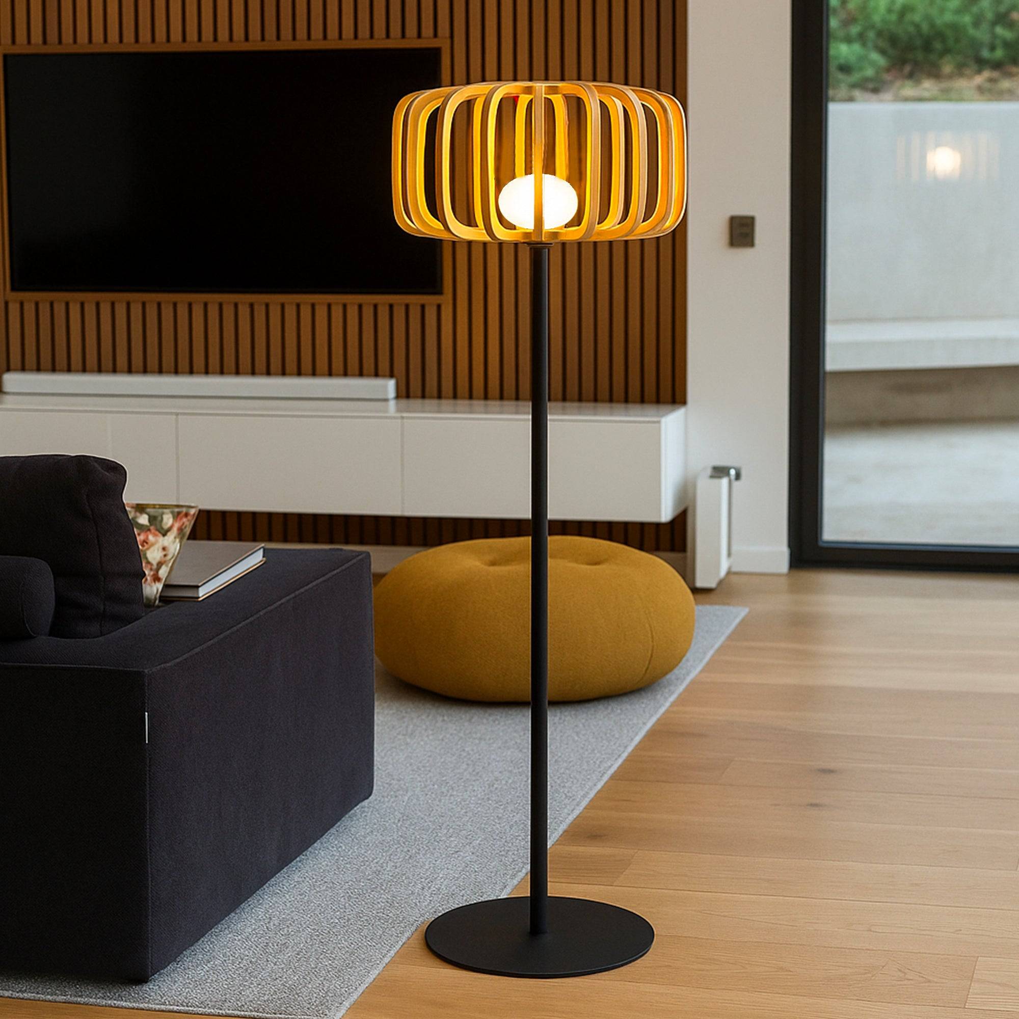 Lumisky - Lampadaire extérieur sans fil STANDY BAMBOU H150cm - Imagen 7