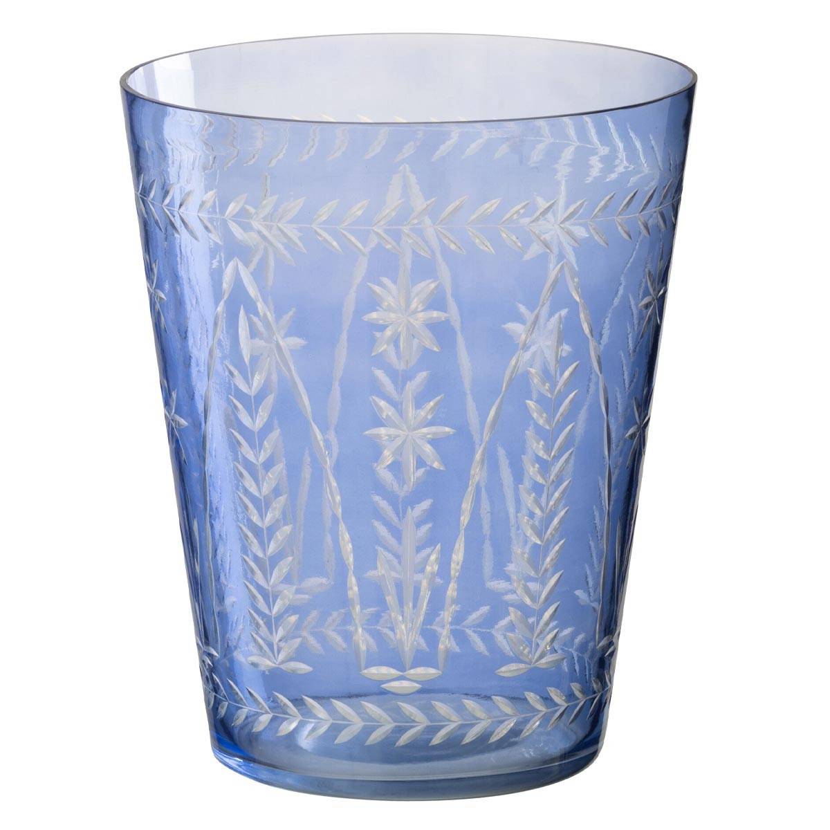 J-Line - Vase en Verre "Tarifa" 23cm Bleu