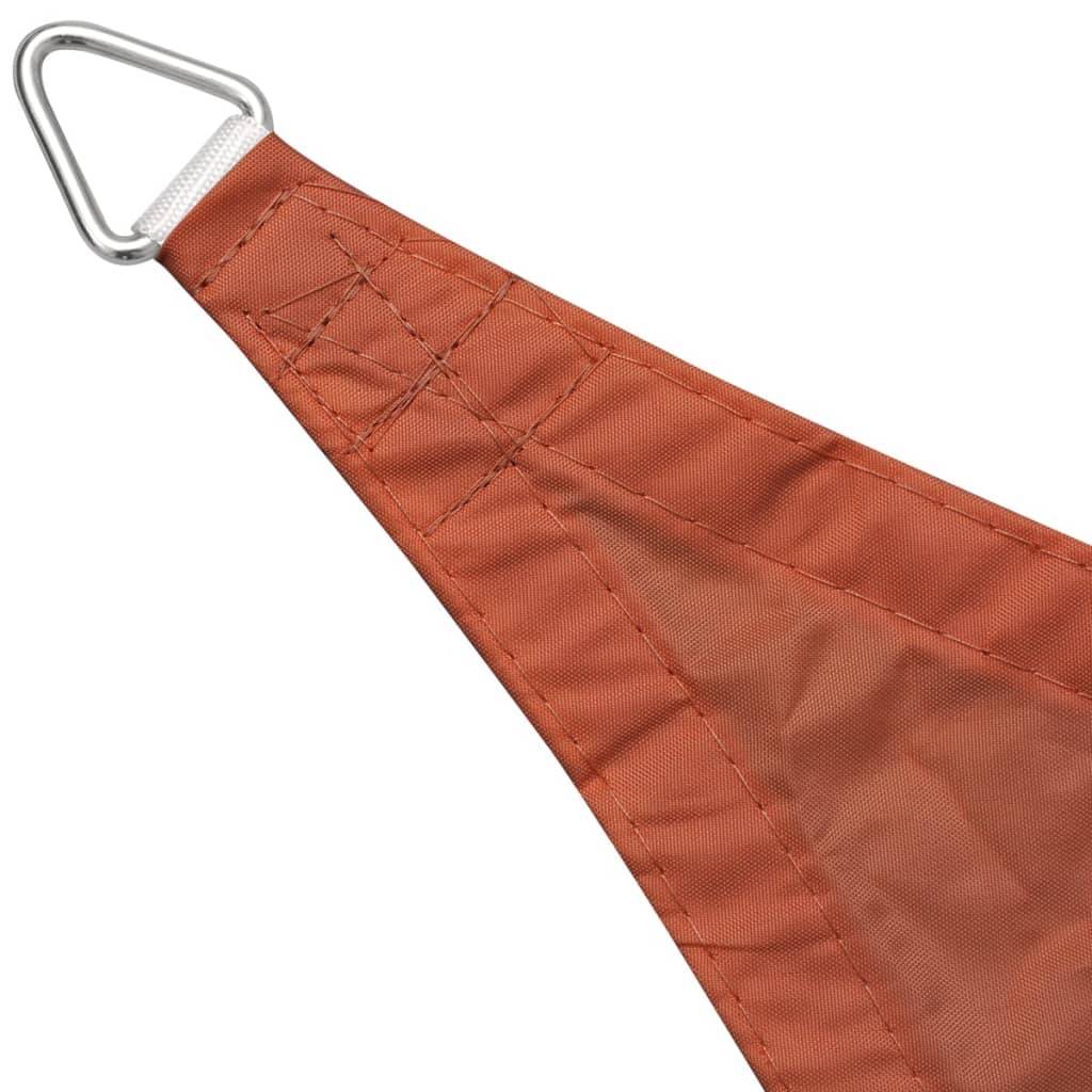 Voile toile d'ombrage parasol en tissu oxford carré 3,6 x 3,6 m ocre marron - Imagen 3
