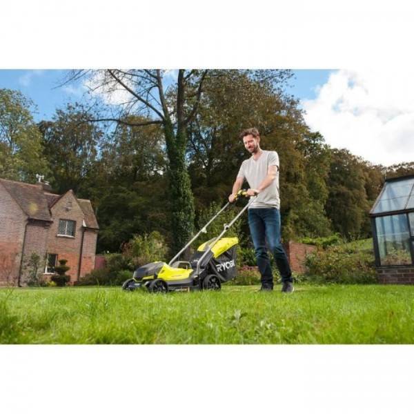 Ryobi - Tondeuse a Gazon RYOBI - Combo 2 outils ONE+ : RLM18X33B40 + coupe-bordures OLT1825M OFFERT - RLM1833BLT1825M - Image 5