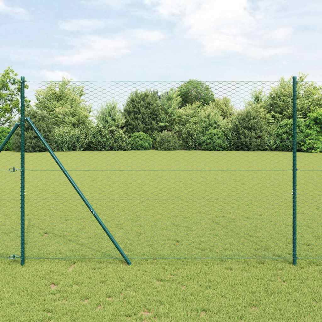 Clôture hexagonale PVC vert 50 x 1,6 m, Poids :13.5kg - PANGIVO - Image 1