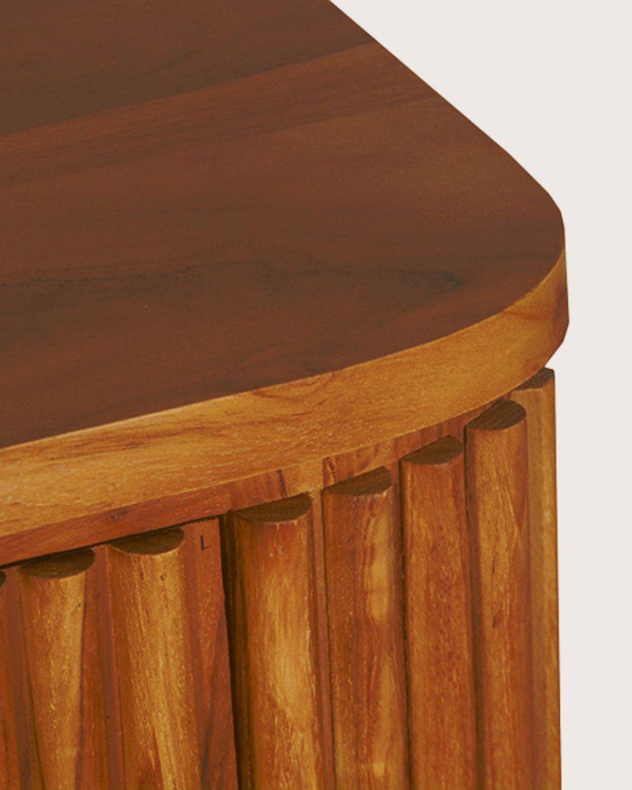 Opéra - Buffet rétro en bois de teck recyclé - UNIQKA - Imagen 8