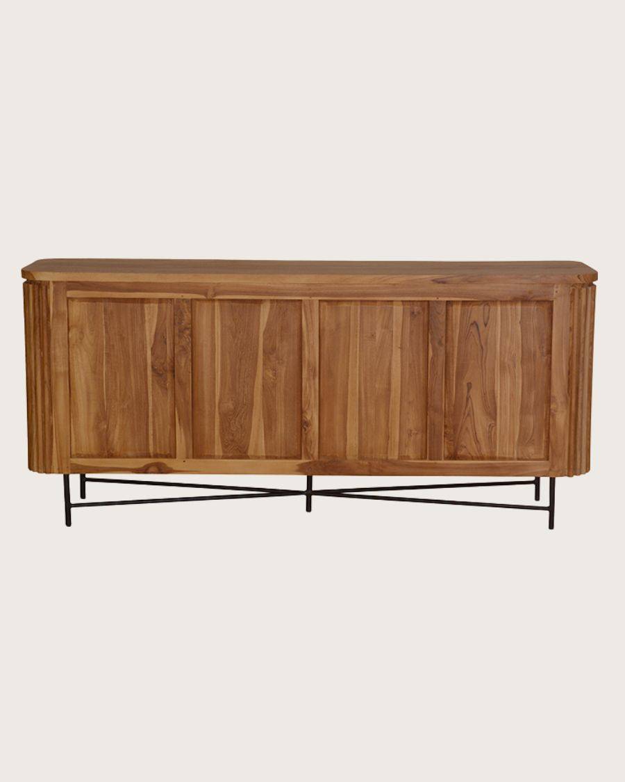 Opéra - Buffet rétro en bois de teck recyclé - UNIQKA - Imagen 5