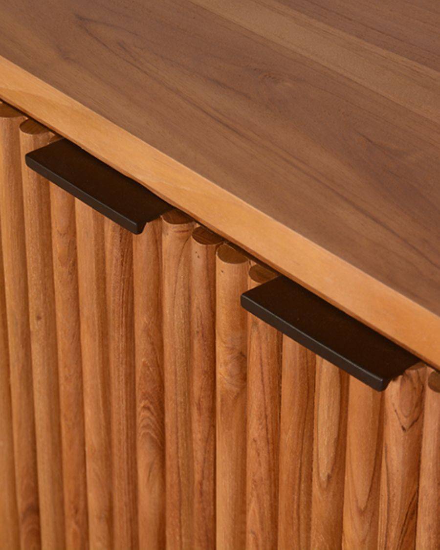 Opéra - Buffet rétro en bois de teck recyclé - UNIQKA - Imagen 7