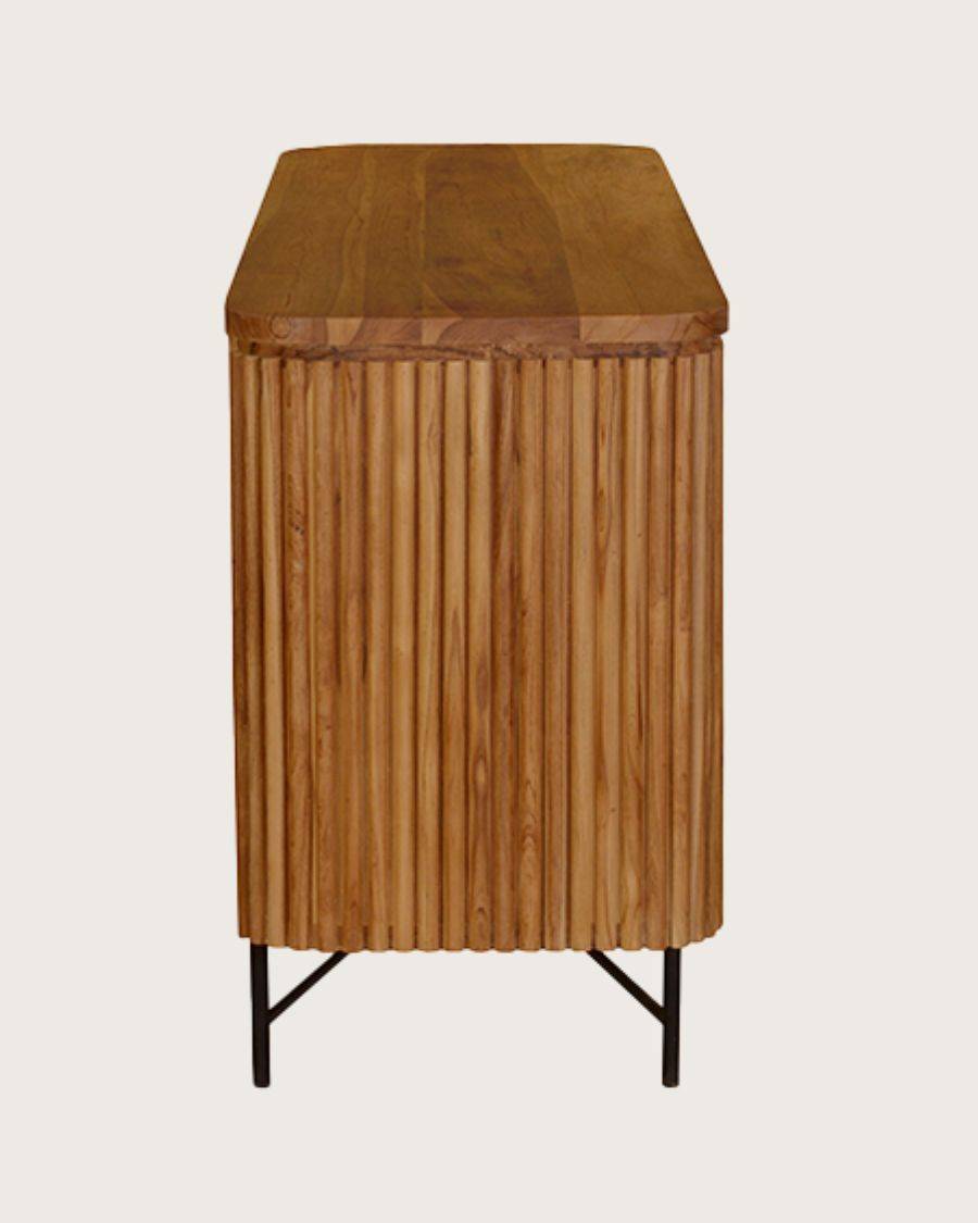 Opéra - Buffet rétro en bois de teck recyclé - UNIQKA - Imagen 6