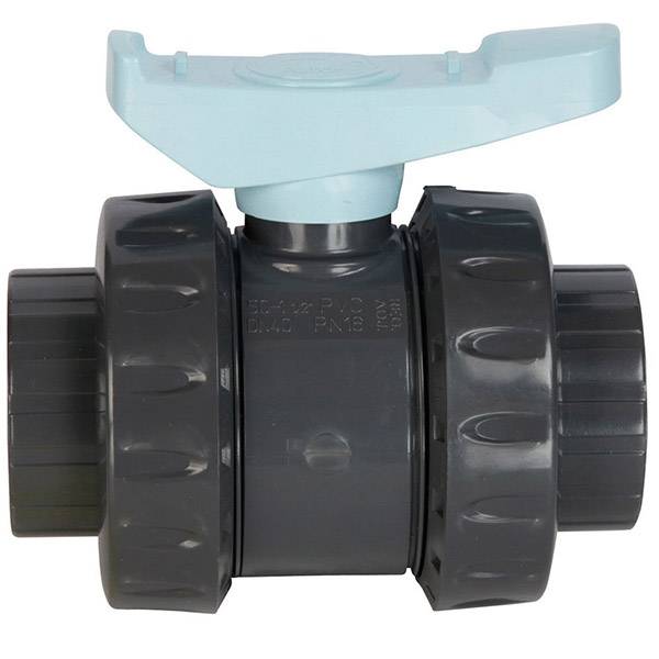 Vanne pvc astore double union à coller 50mm pn16 AST50 Astore