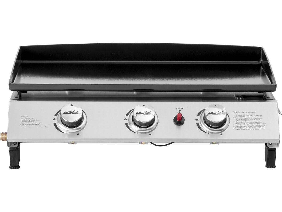 Habitat Et Jardin - Plancha Gaz 3 Brûleurs "jolly" - 7,5 Kw - Gris -habitat Et Jardin - Imagen 1