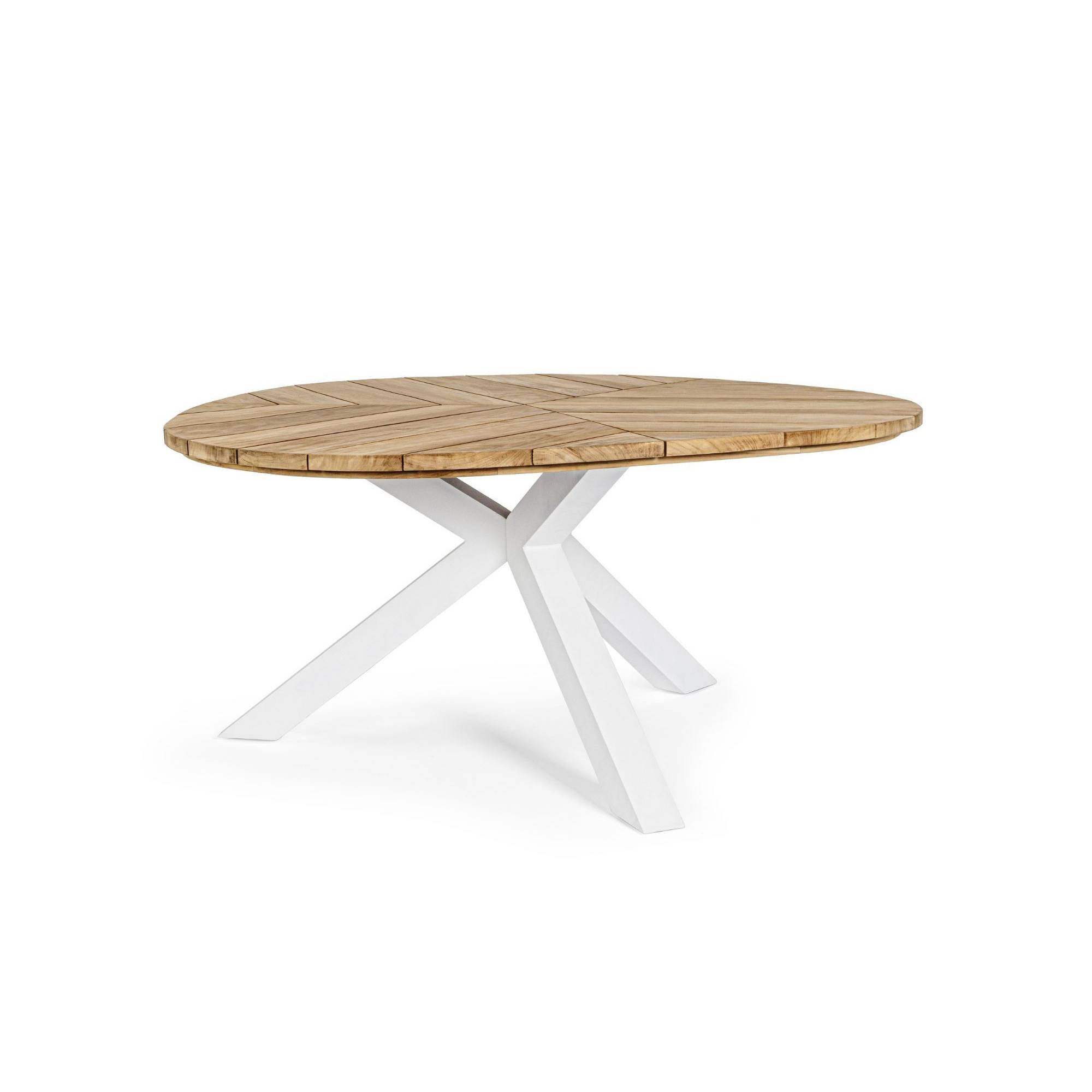 Autre - Table de jardin forme galet en teck et aluminium L160 - CAP FERRET - Imagen 1