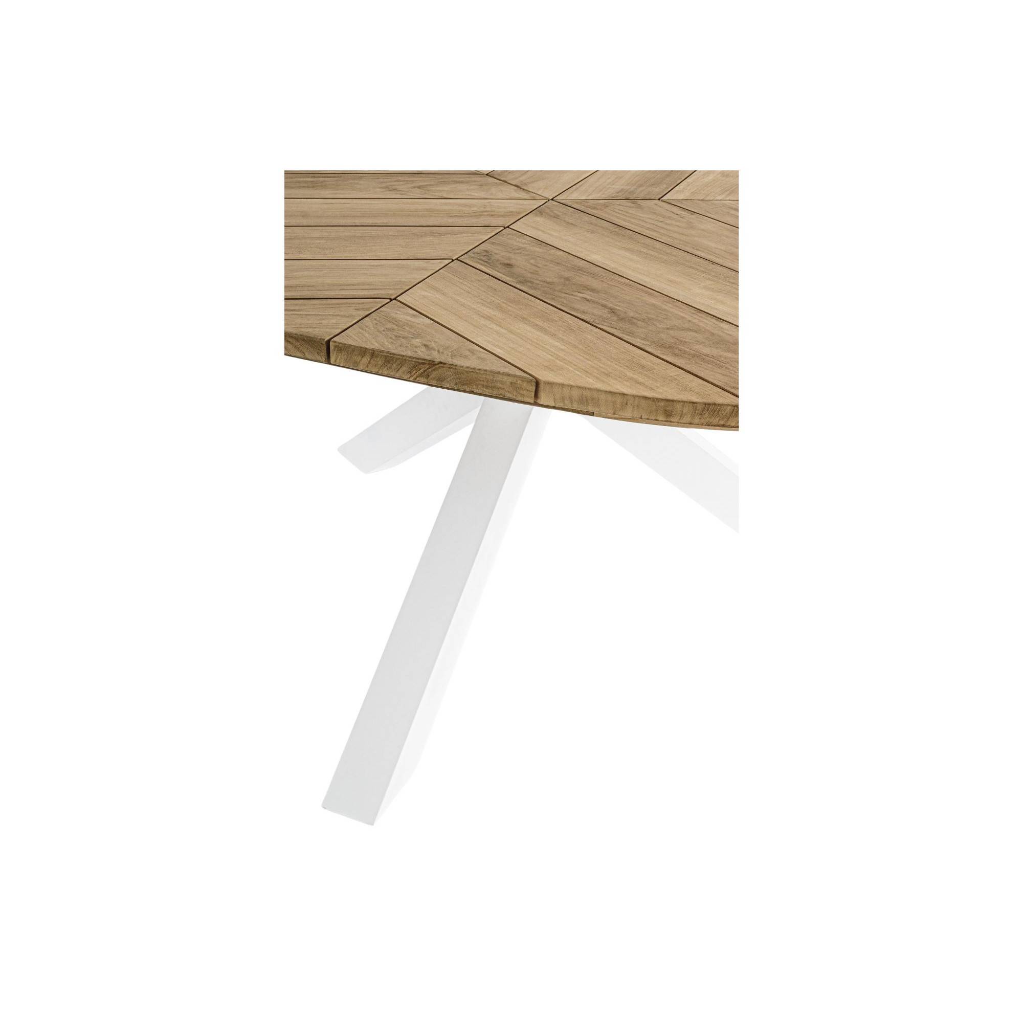 Autre - Table de jardin forme galet en teck et aluminium L160 - CAP FERRET - Imagen 9