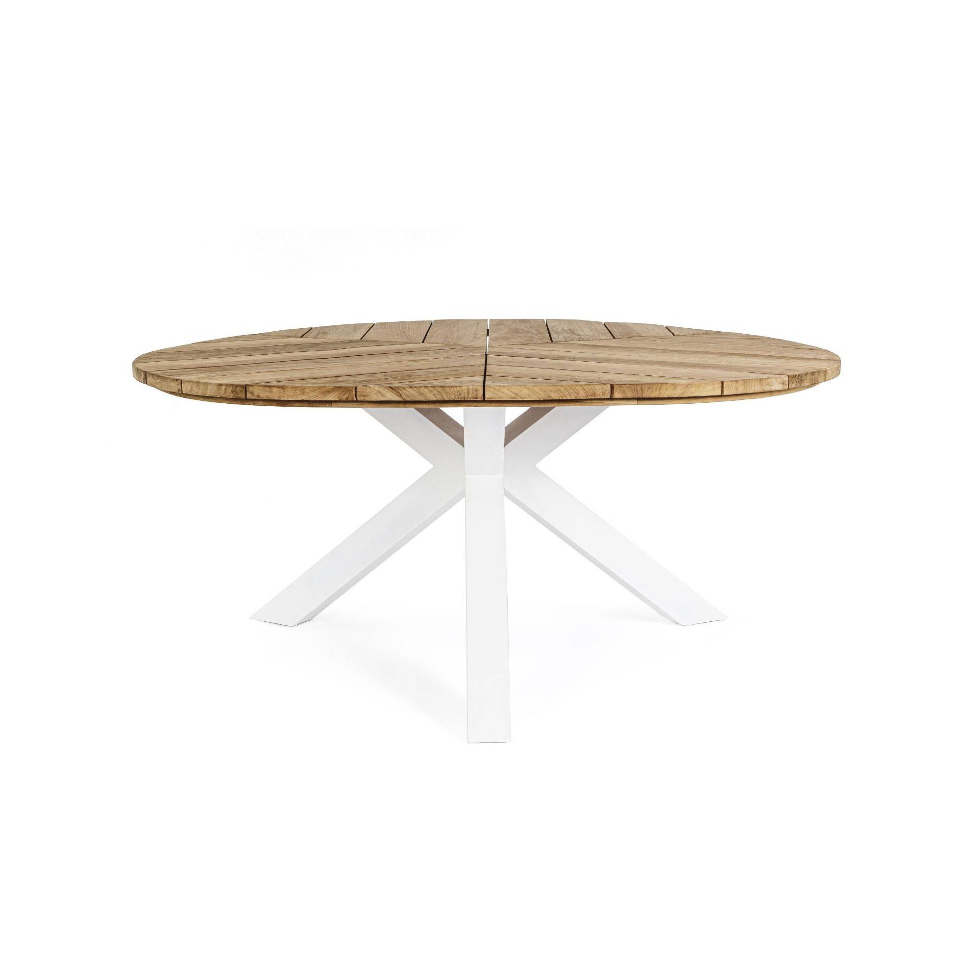 Autre - Table de jardin forme galet en teck et aluminium L160 - CAP FERRET - Imagen 8