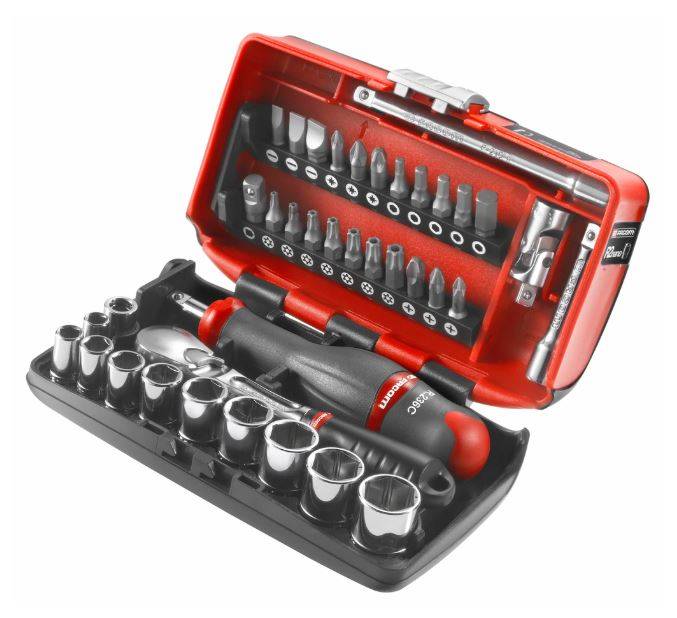 Coffret douilles 1/4'' 6 pans métriques 5,5 à 14mm - FACOM - RL.NANO1PB - Image 1