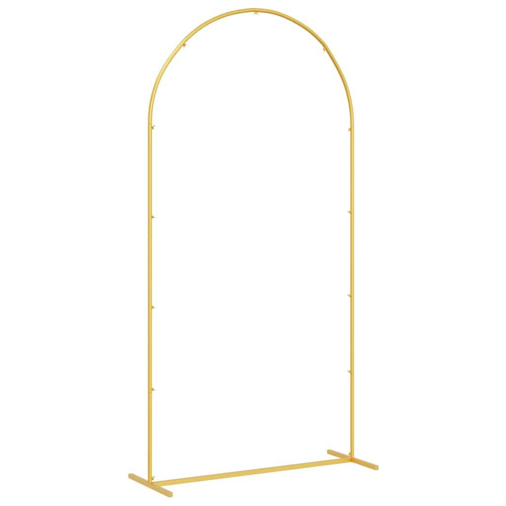 Arche de jardin en acier doré pour cérémonie et support plantes 100x200 cm - ComfortXL Outdoor Living - Image 5