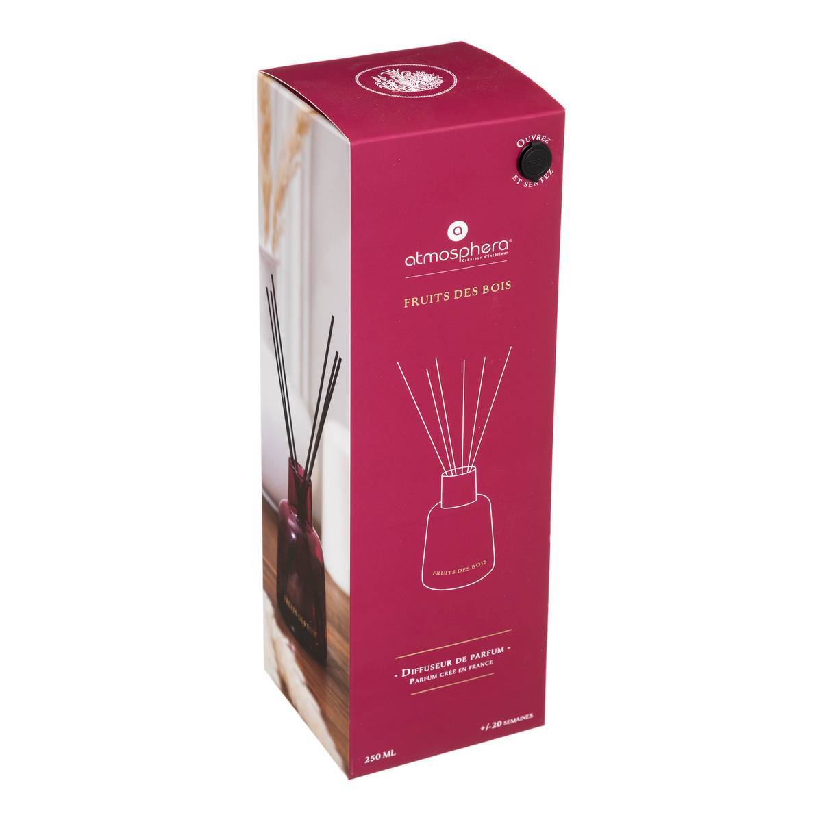 Atmosphera - Diffuseur de parfum "Bili" fruits des bois 250ml - Atmosphera Créateur d'intérieur - Imagen 2