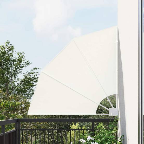 Écran de confidentialité pour balcon polyester crème 115 x 115 cm - PANGIVO - Image 1