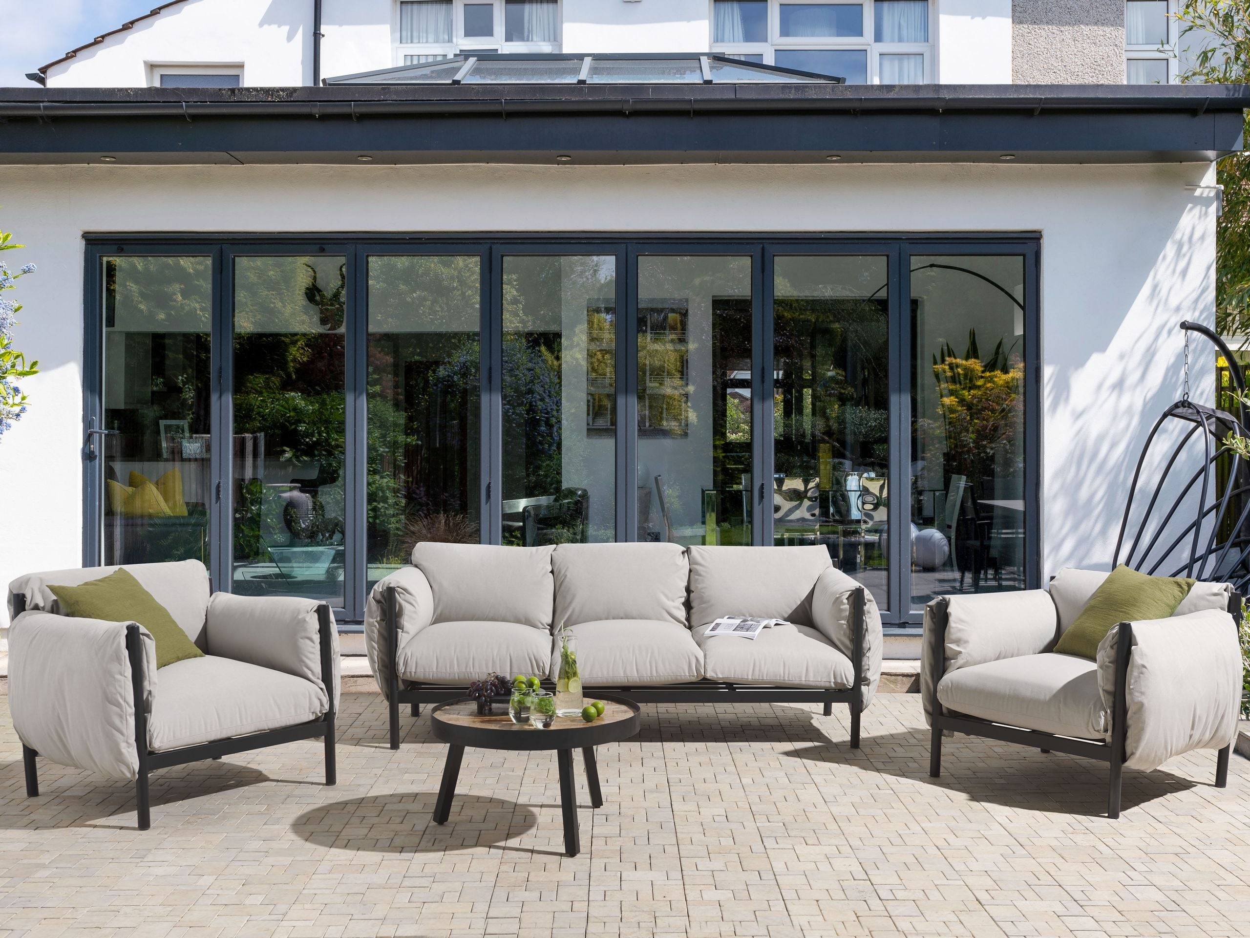 Beliani - Set de jardin, 5 Personnes Aluminium Gris ESPERIA - Beliani - Imagen 1