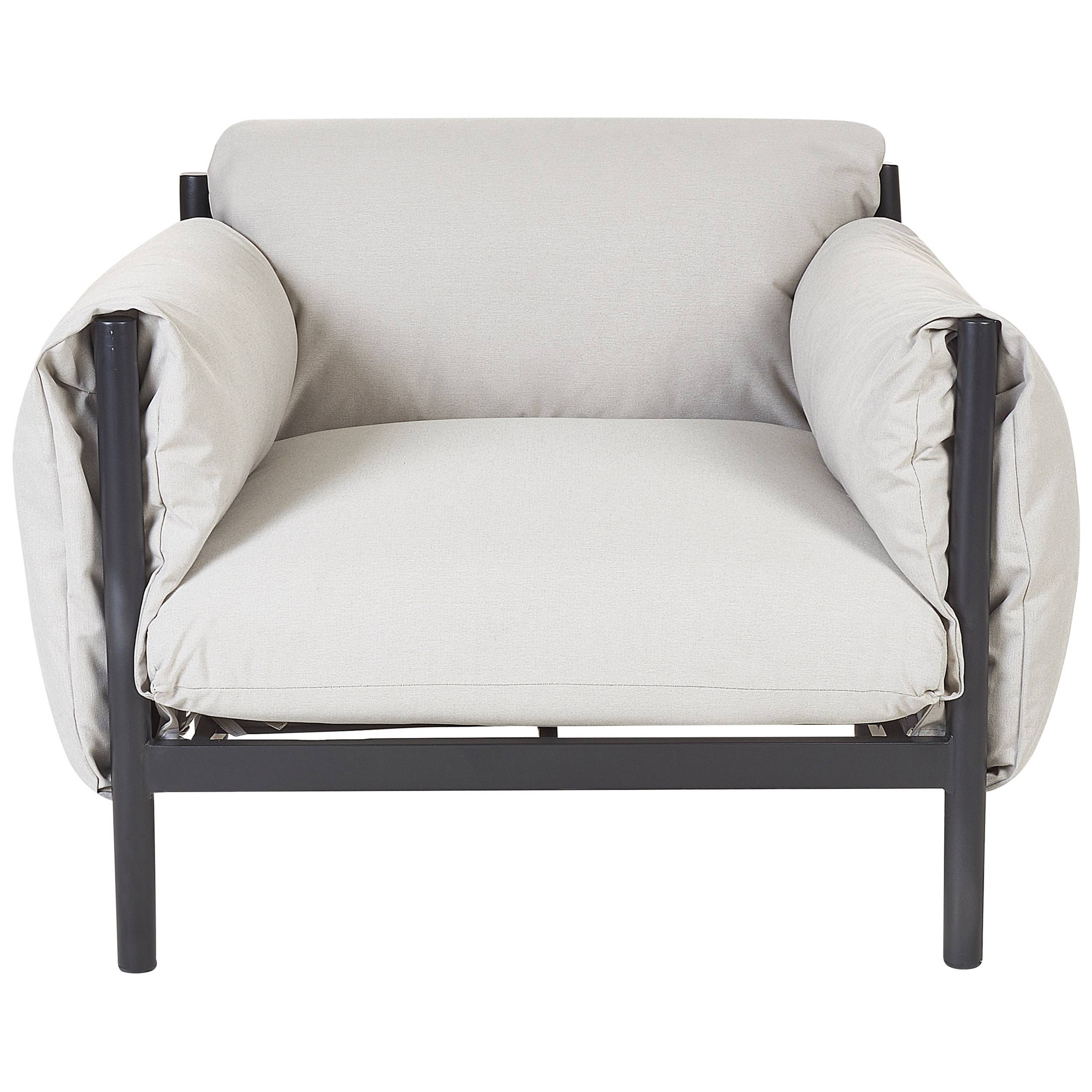 Beliani - Set de jardin, 5 Personnes Aluminium Gris ESPERIA - Beliani - Imagen 8