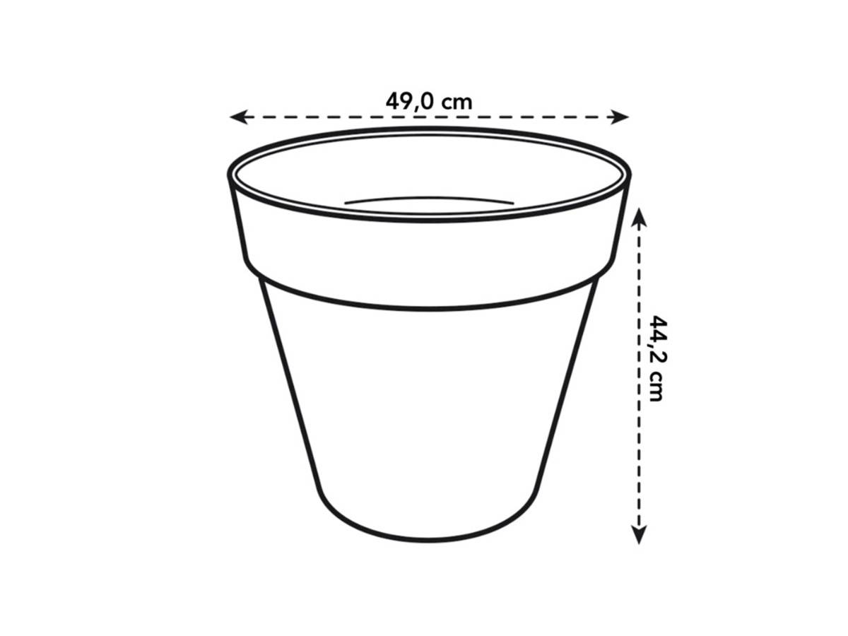 Elho - Elho Pot De Fleurs Rond Avec Roues Loft Urban - ø 50 Cm - Fruits Rouges - Imagen 4